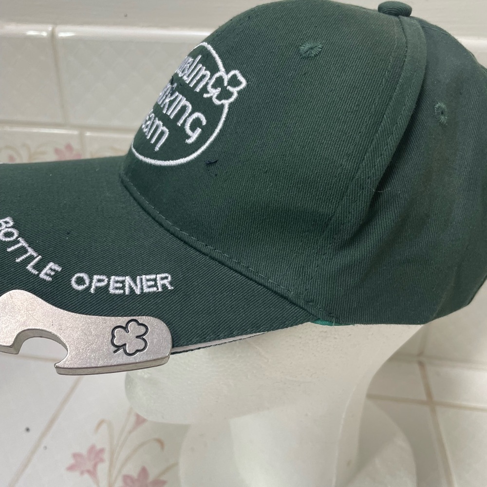 NWT carroll’s Dublin Ireland Drinking Team Hat Bottle opener Green St Patrick’s